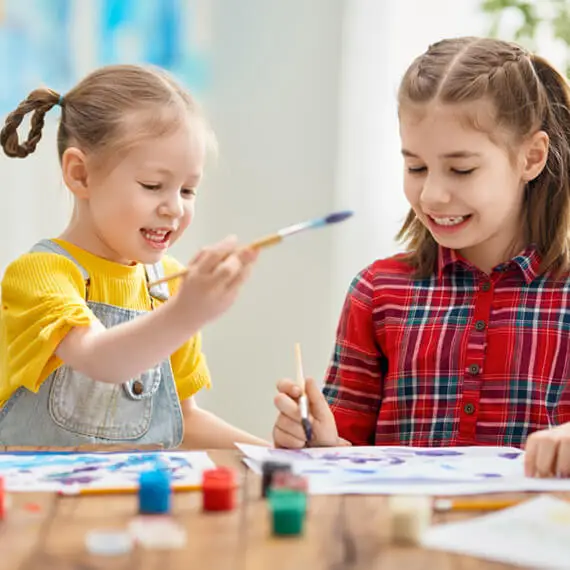 Kids Arts Class at Research School Burewala